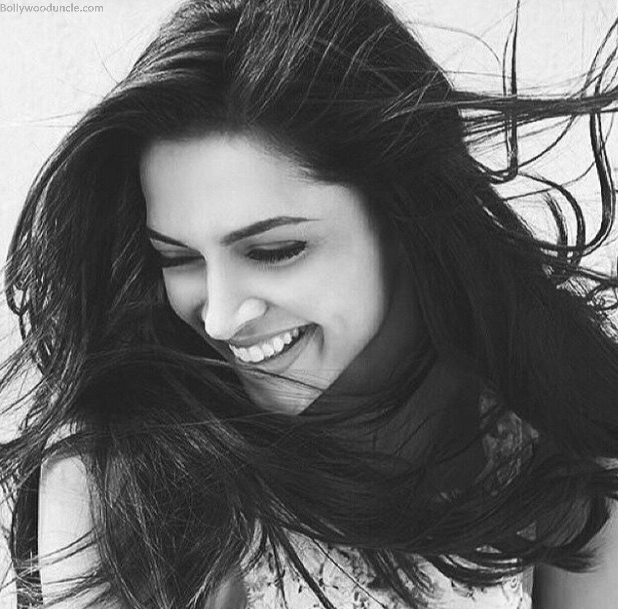 Deepika Padukone Black and white Smiling Photos Collections