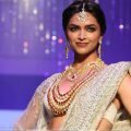 Deepika Padukone In White Saree Photos